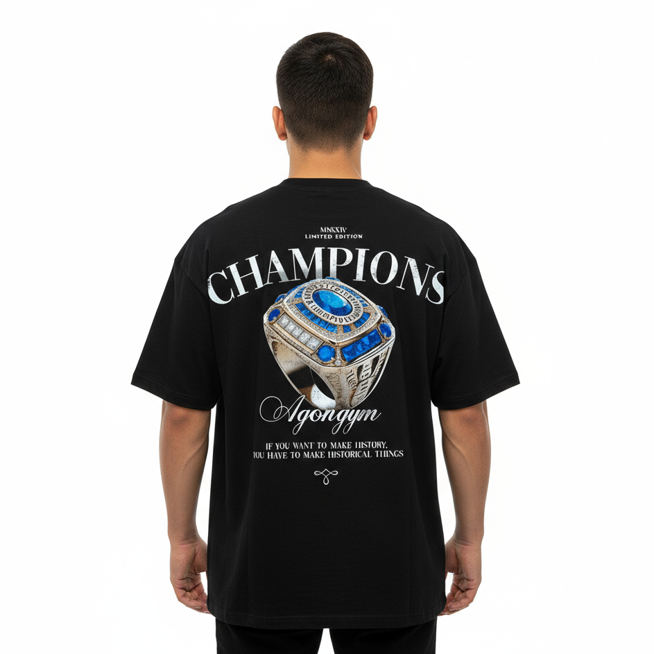 Champions oversize escuro lavado
