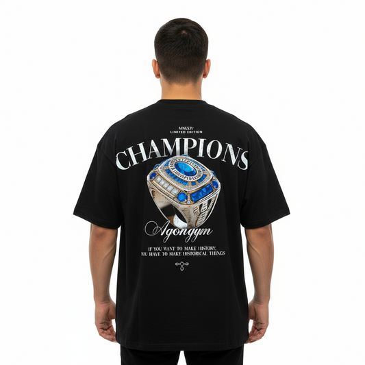 Champions oversize escuro lavado