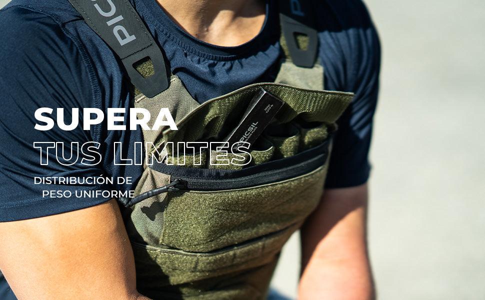 Chaleco Ingot Weighted Picsil + Lastres - Unbroken Fitness Shop