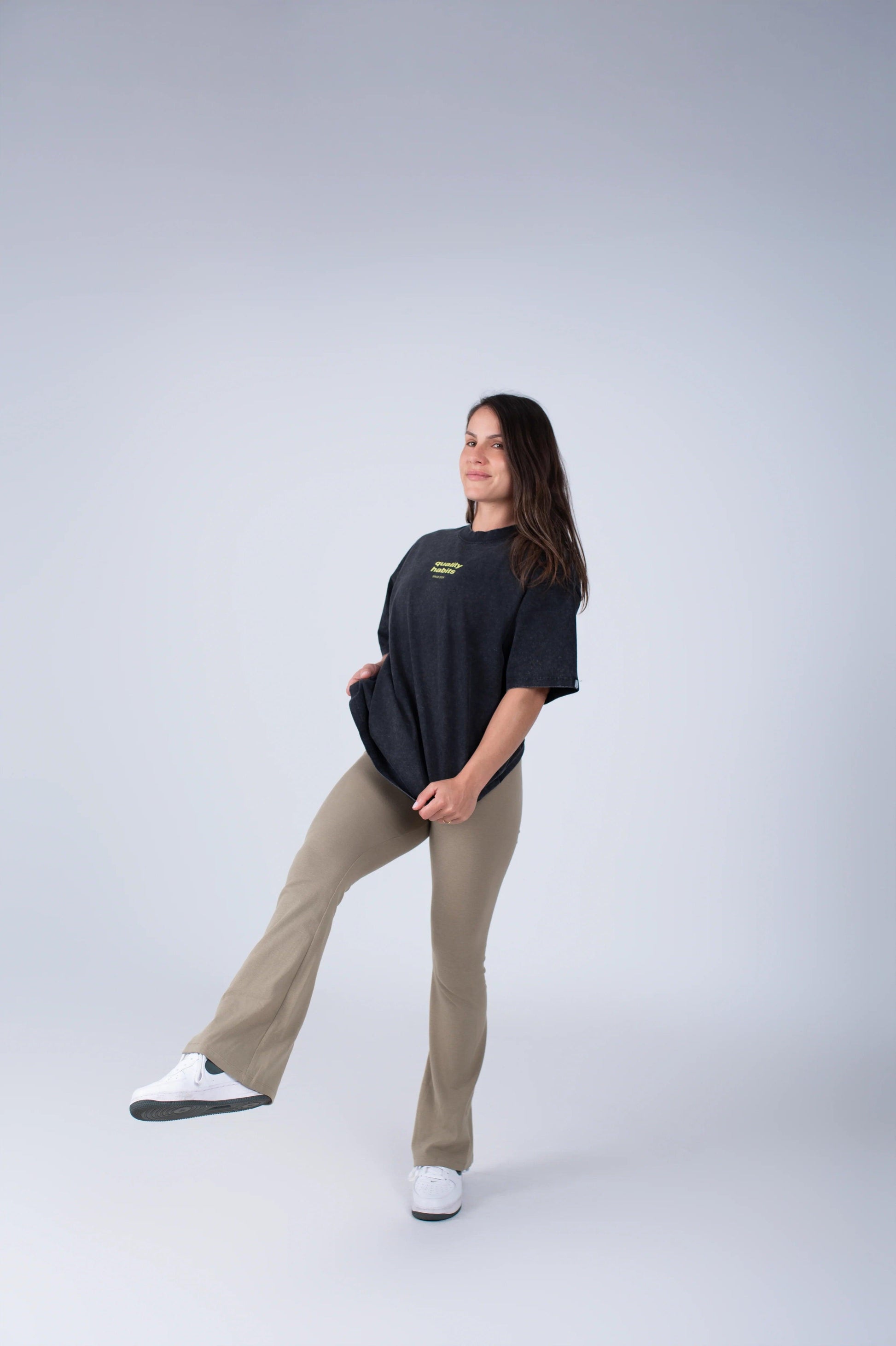 Quality Habits oversize black unisex - Unbroken Fitness Shop