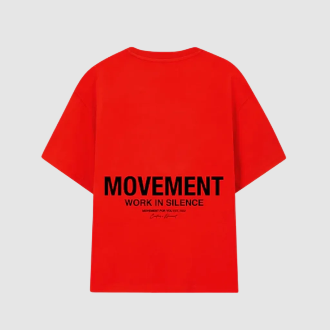 M4U Work In Silence oversize red