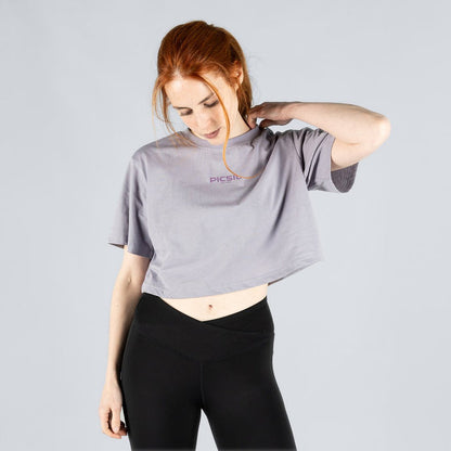 Picsil crop top oversize lavender