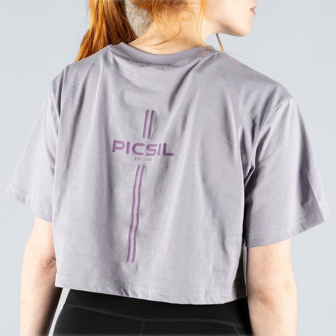 Picsil crop top oversize lavender