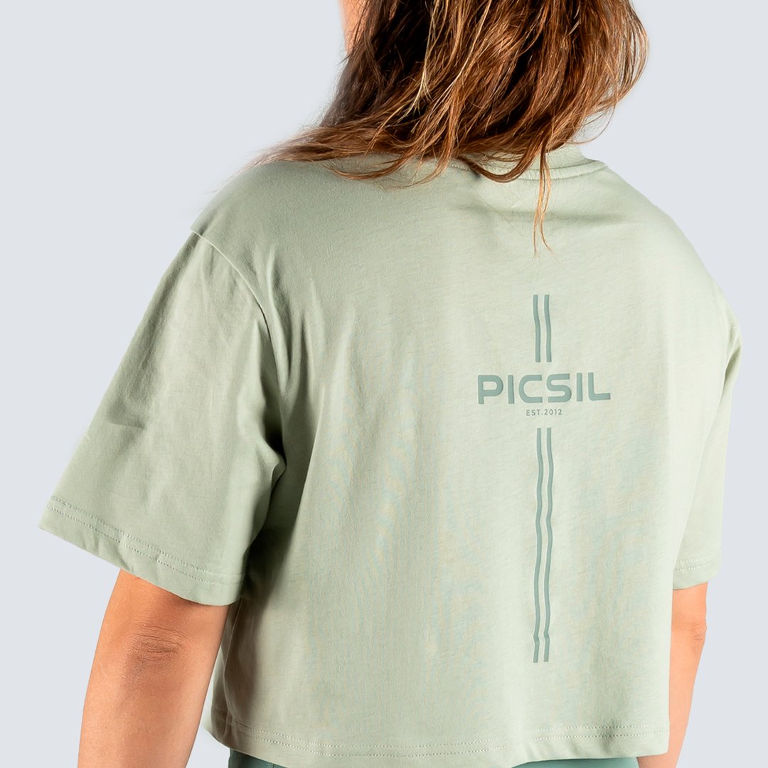 Picsil crop top oversize fern