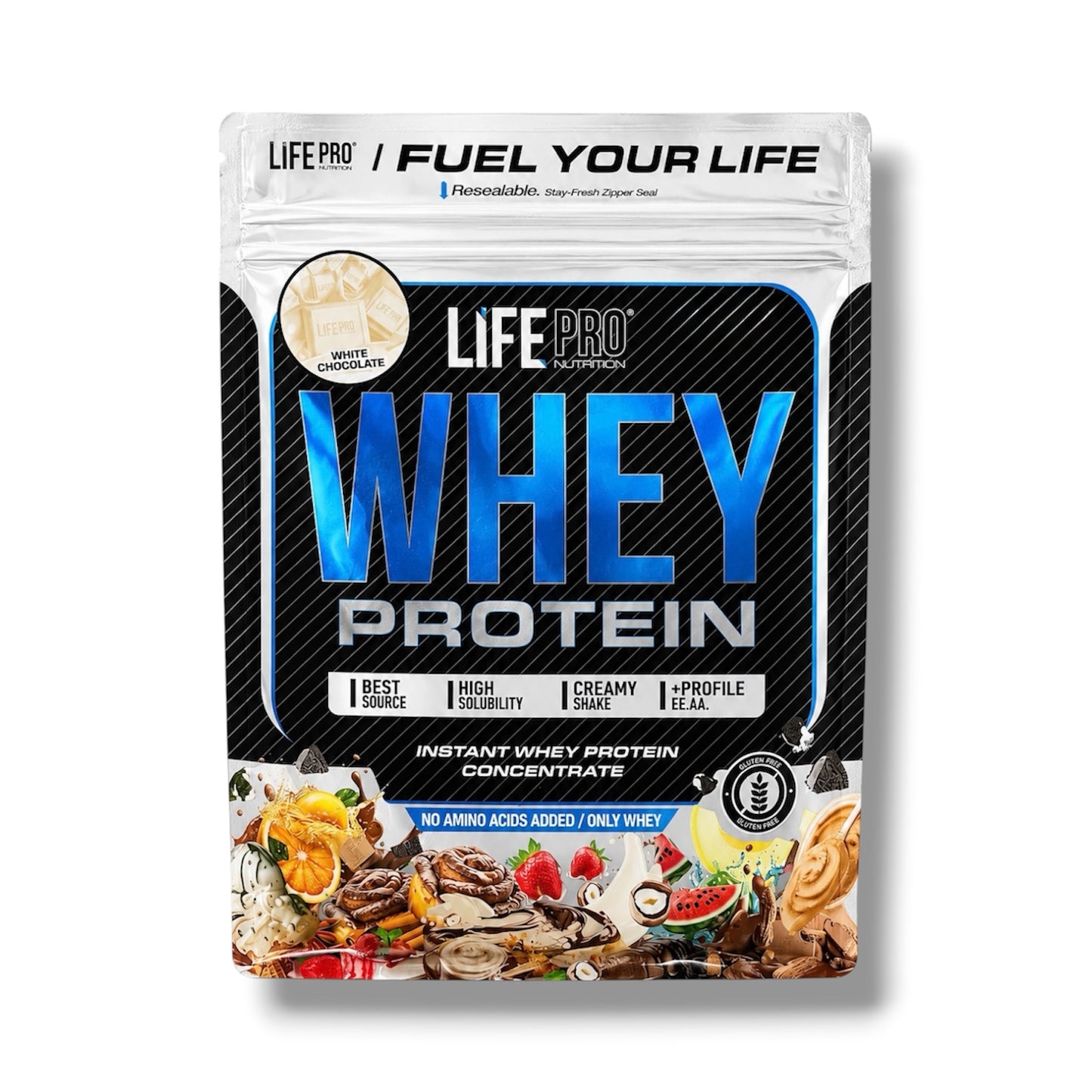 Life Pro WHEY Protein 1 kg | Chocolate blanco