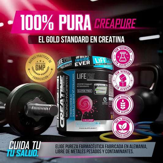 Creatina Life Pro Creapure® 250 g | Lollipop