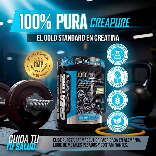 Creatina Life Pro Creapure 250 g | Neutra