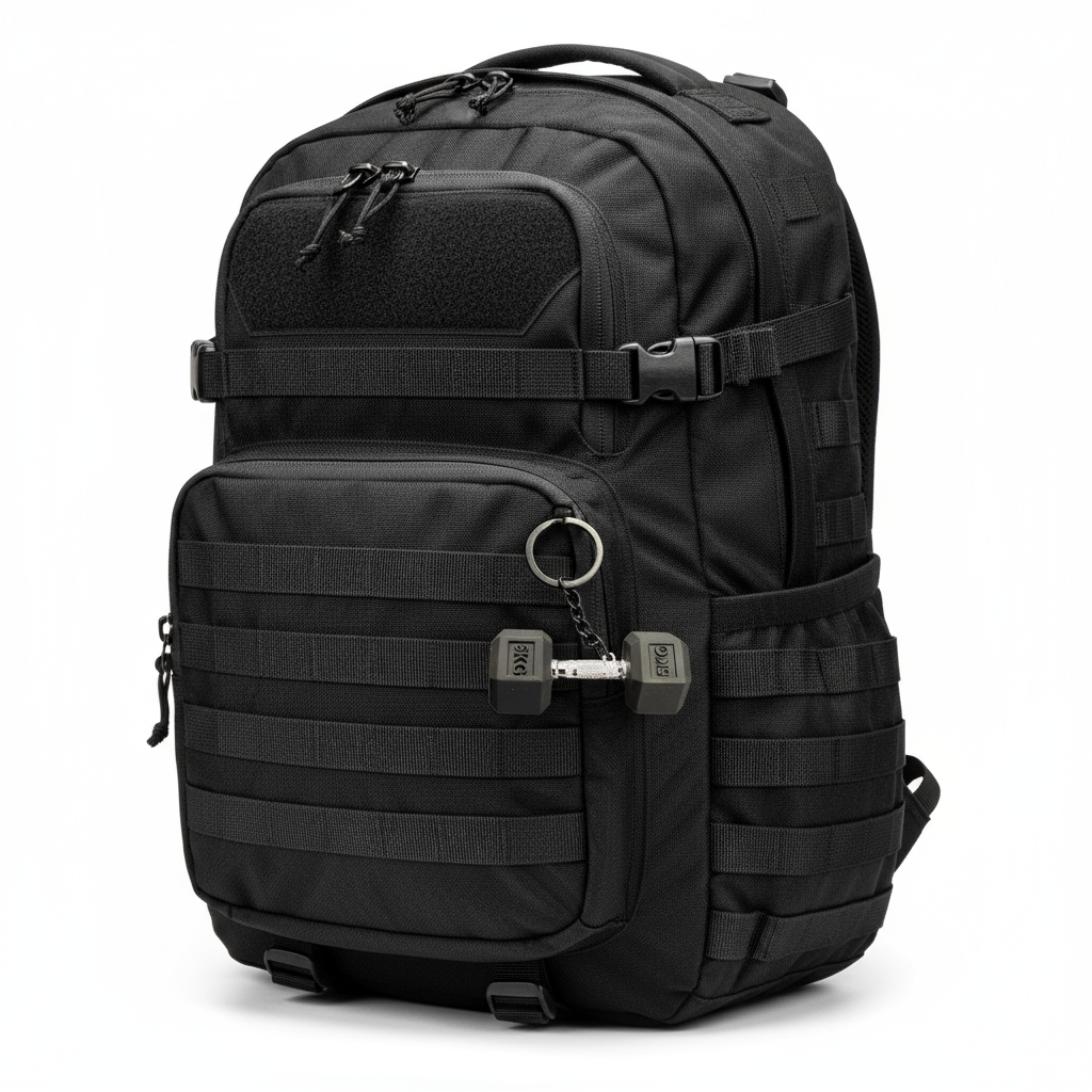 Porta-chaves com halteres de 5 kg