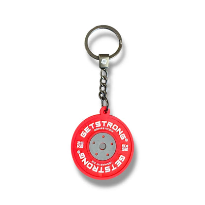 Llavero disco 25 kg rojo