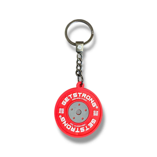 Llavero disco 25 kg rojo