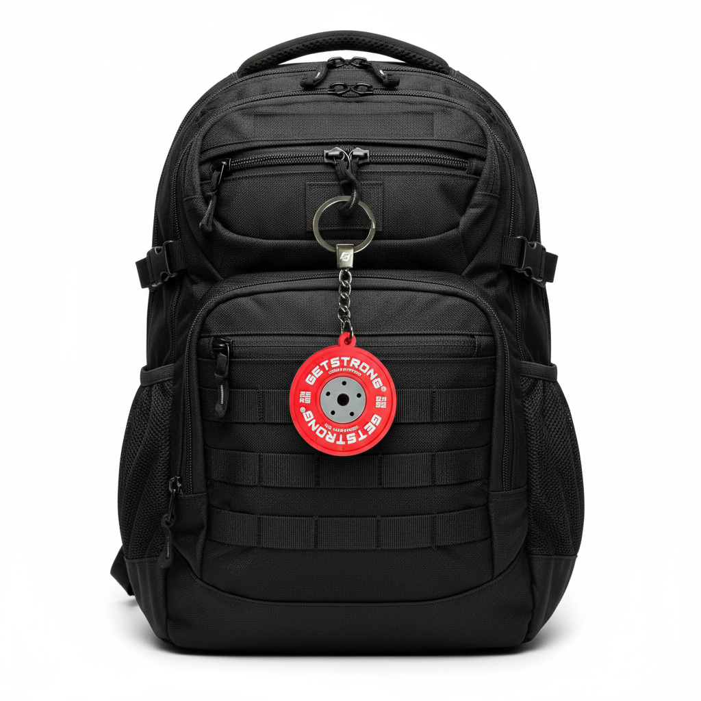 Porta-chaves de disco vermelho de 25 kg