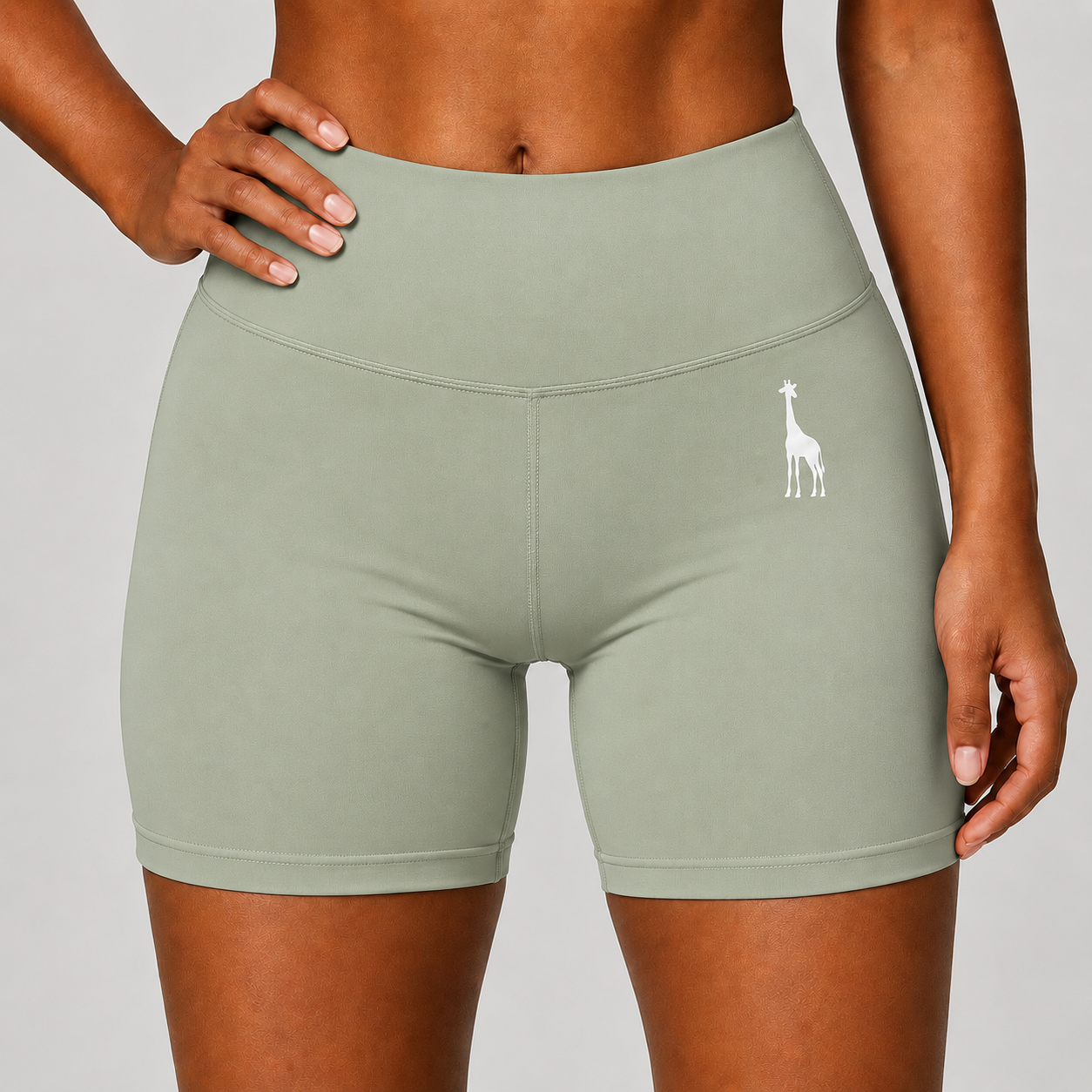 Shorts Iron Girafe sage green