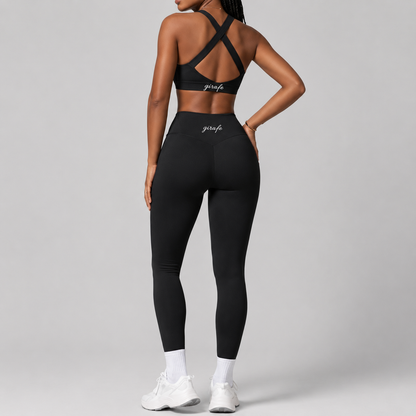Leggings Iron Girafe negro