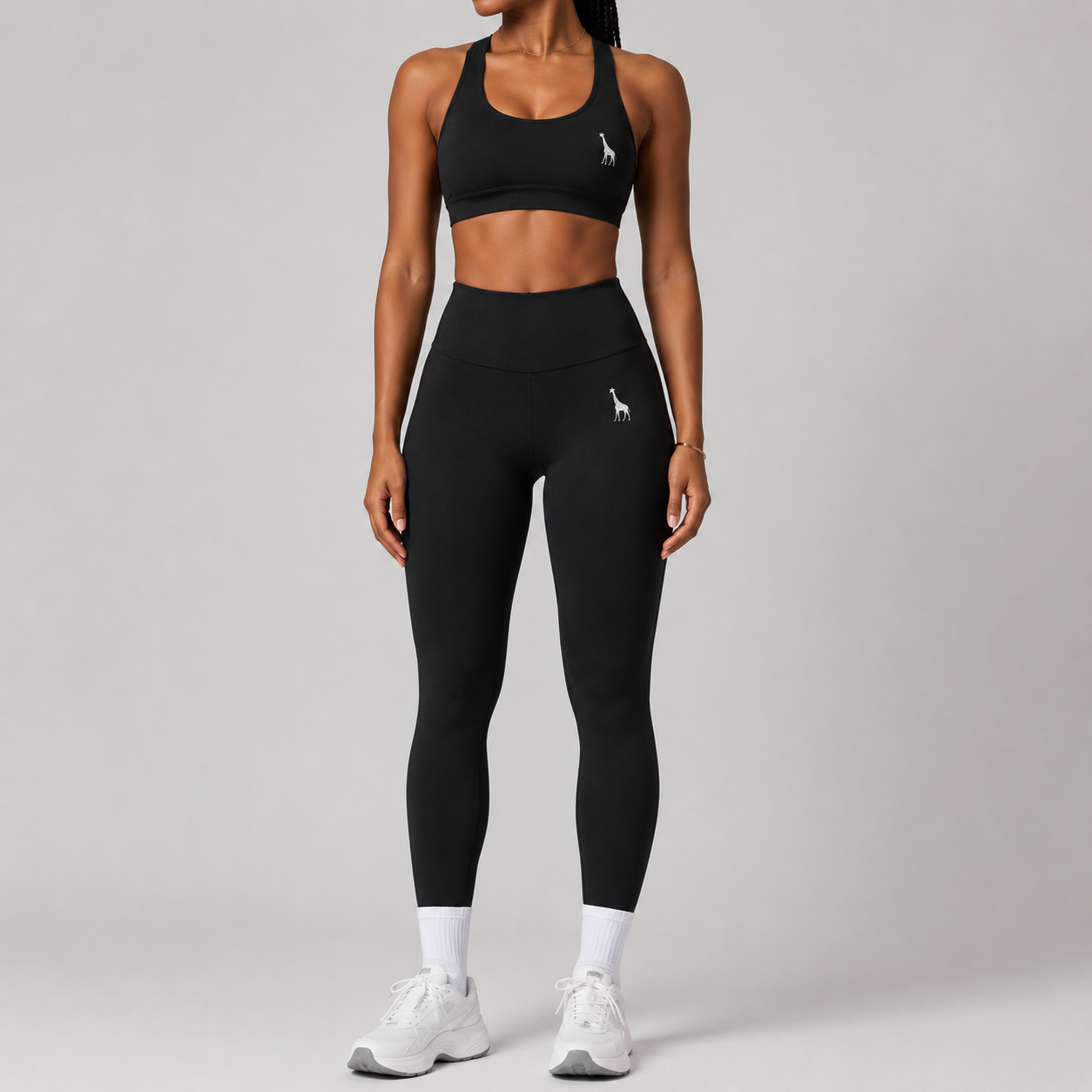 Leggings Iron Girafe negro
