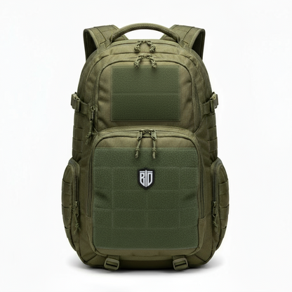 Panel velcro oliva para mochilas