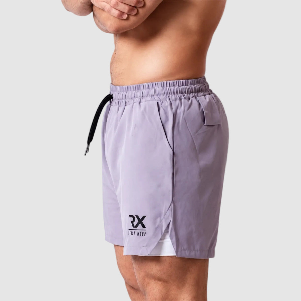 Pantalón corto malla RX gris