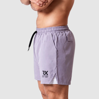 Pantalón corto malla RX gris