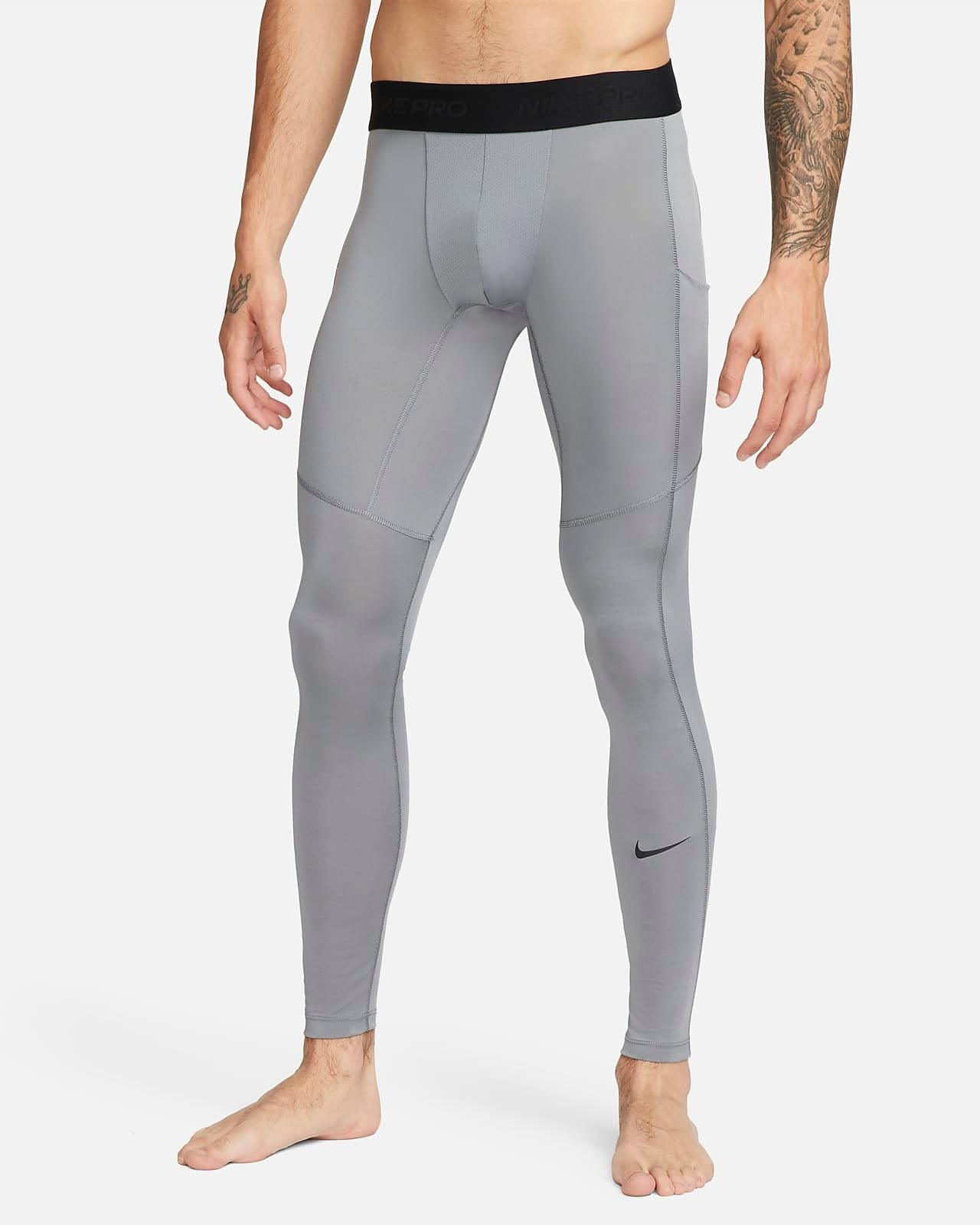 Nike Pro malla larga gris - Unbroken Fitness Shop