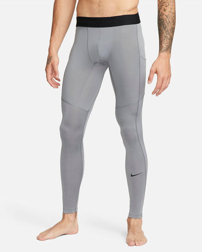 Nike Pro malla larga gris - Unbroken Fitness Shop