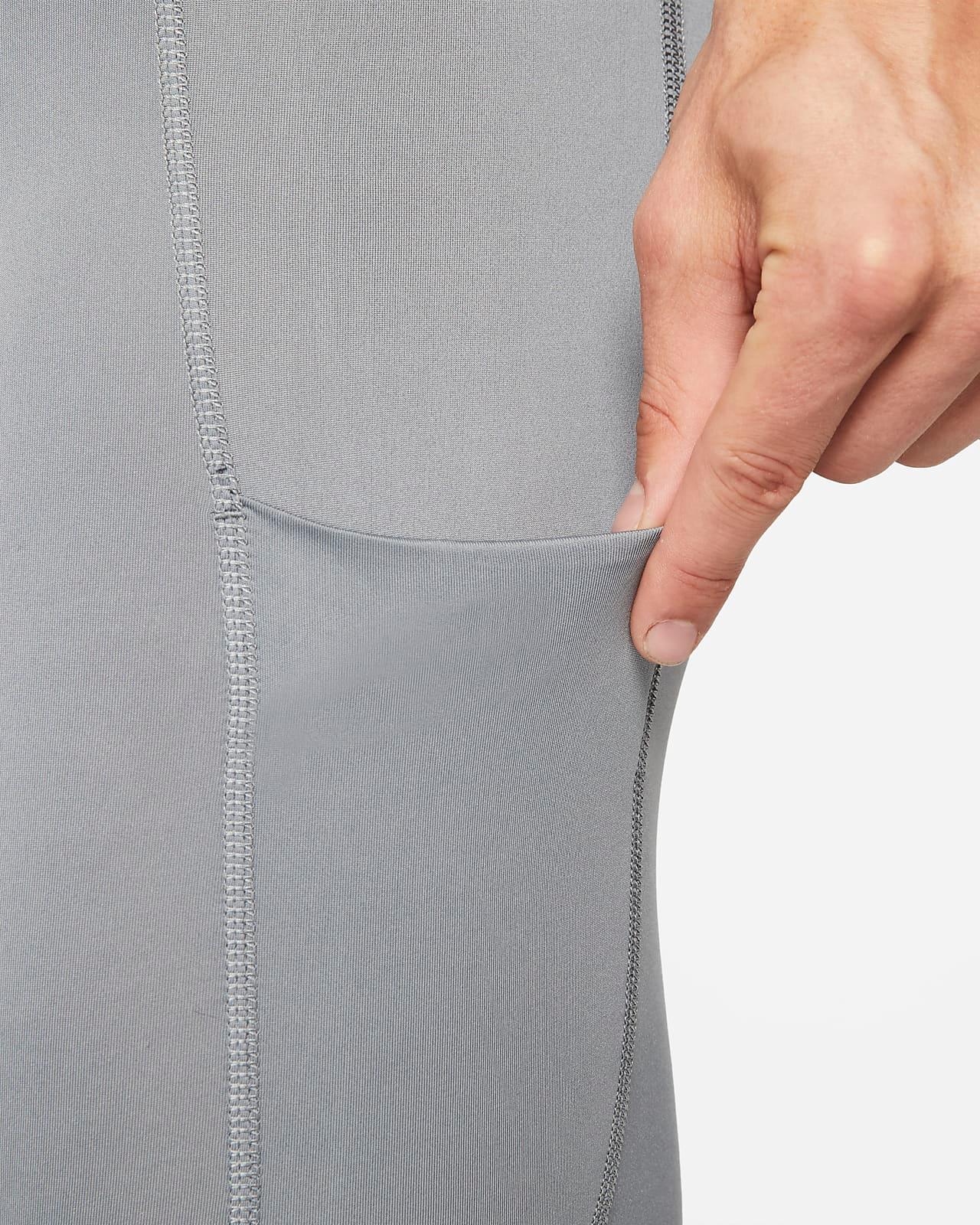 Nike Pro malla larga gris - Unbroken Fitness Shop