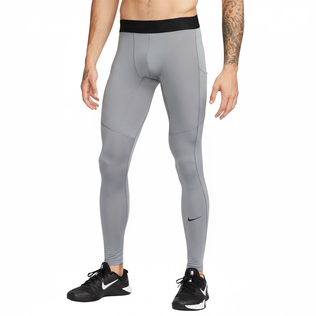 Nike Pro malha cinza comprida