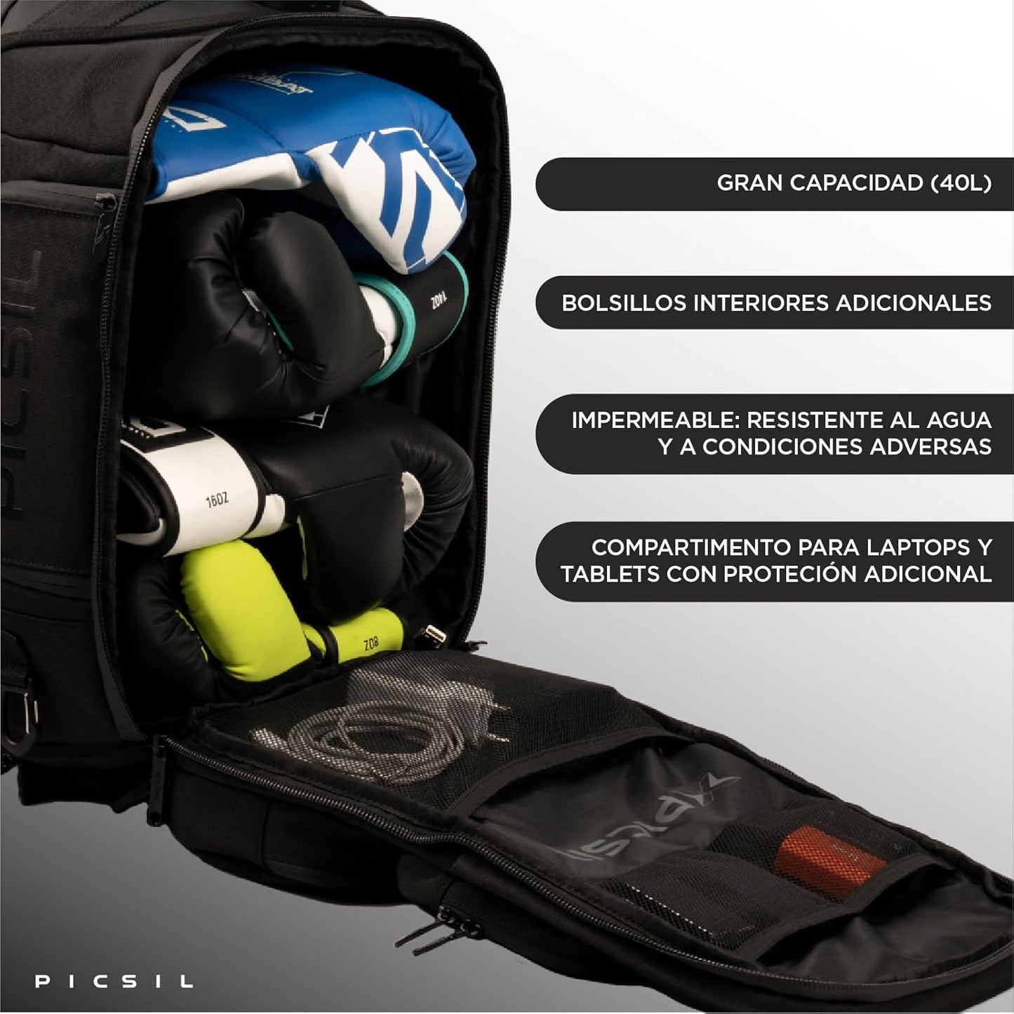 Tactical Maverick Picsil 2.0 preto 40 L