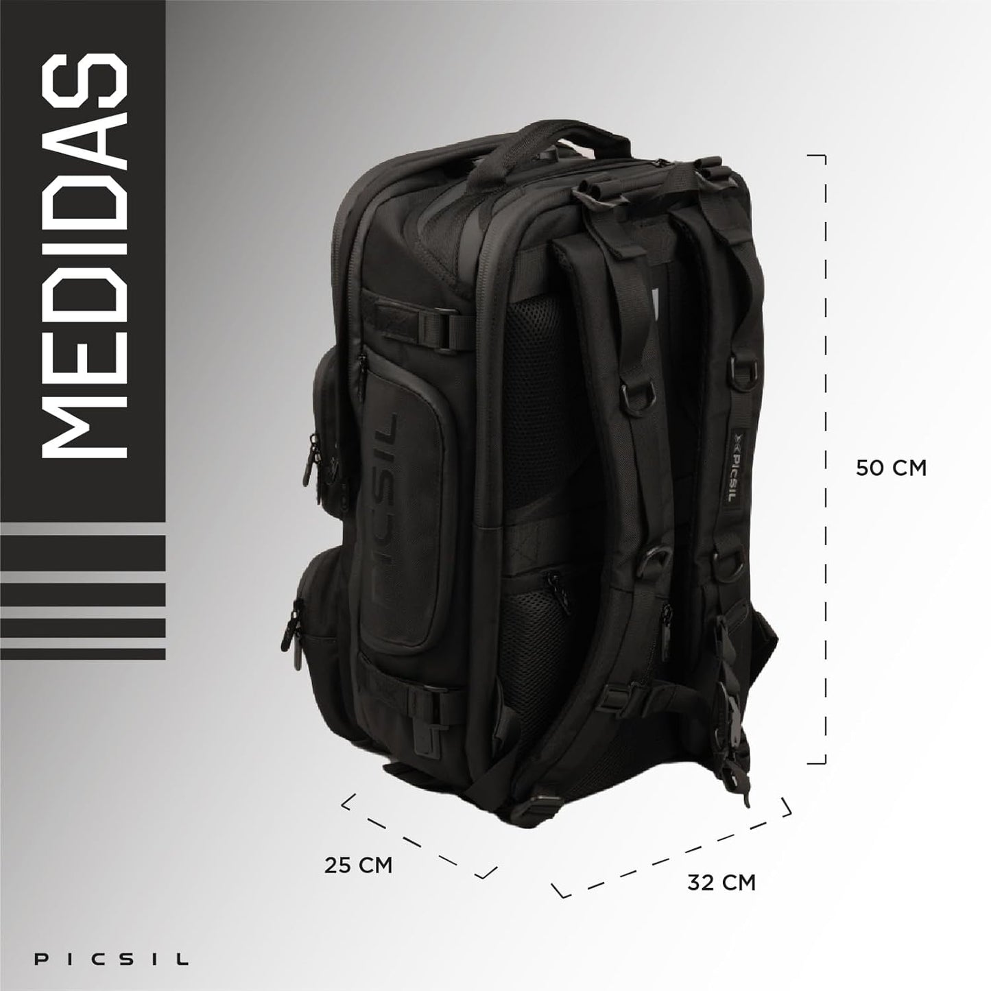 Tactical Maverick Picsil 2.0 preto 40 L