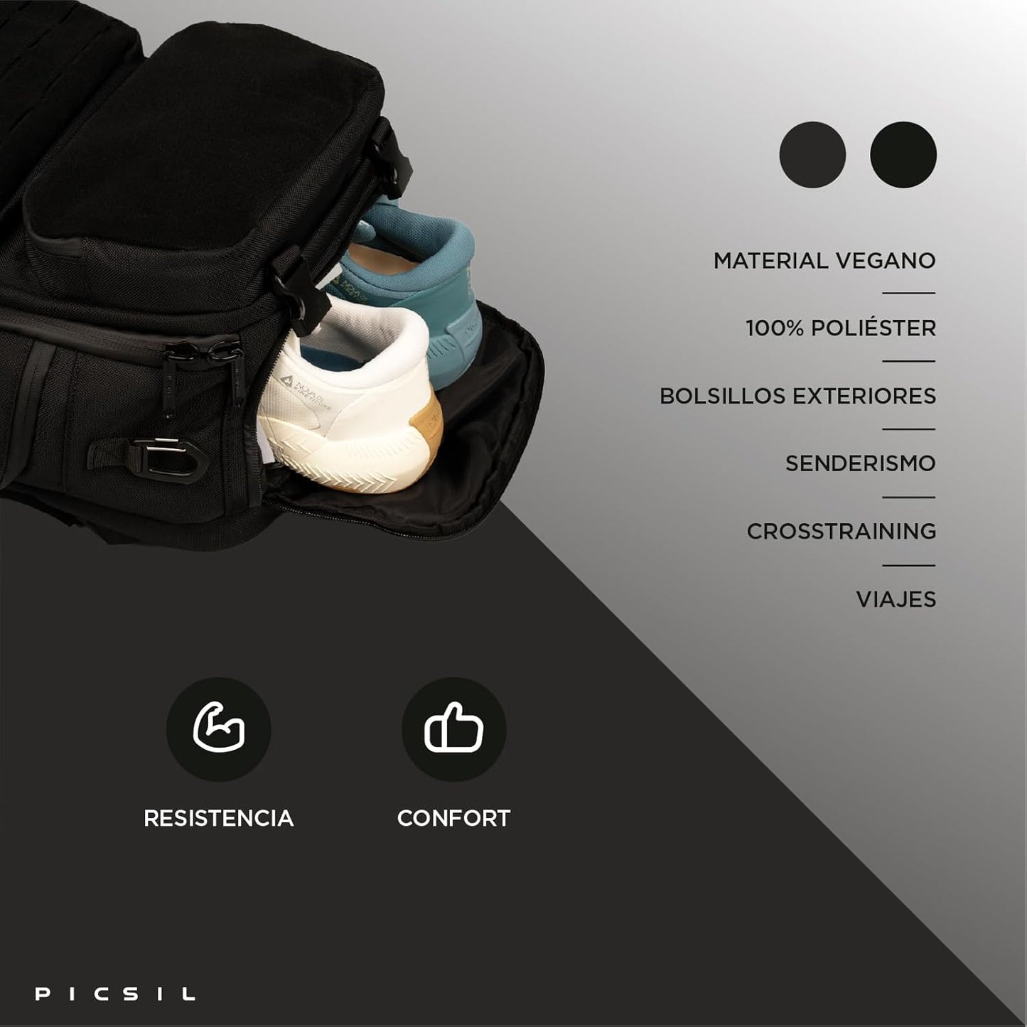 Tactical Maverick Picsil 2.0 preto 40 L