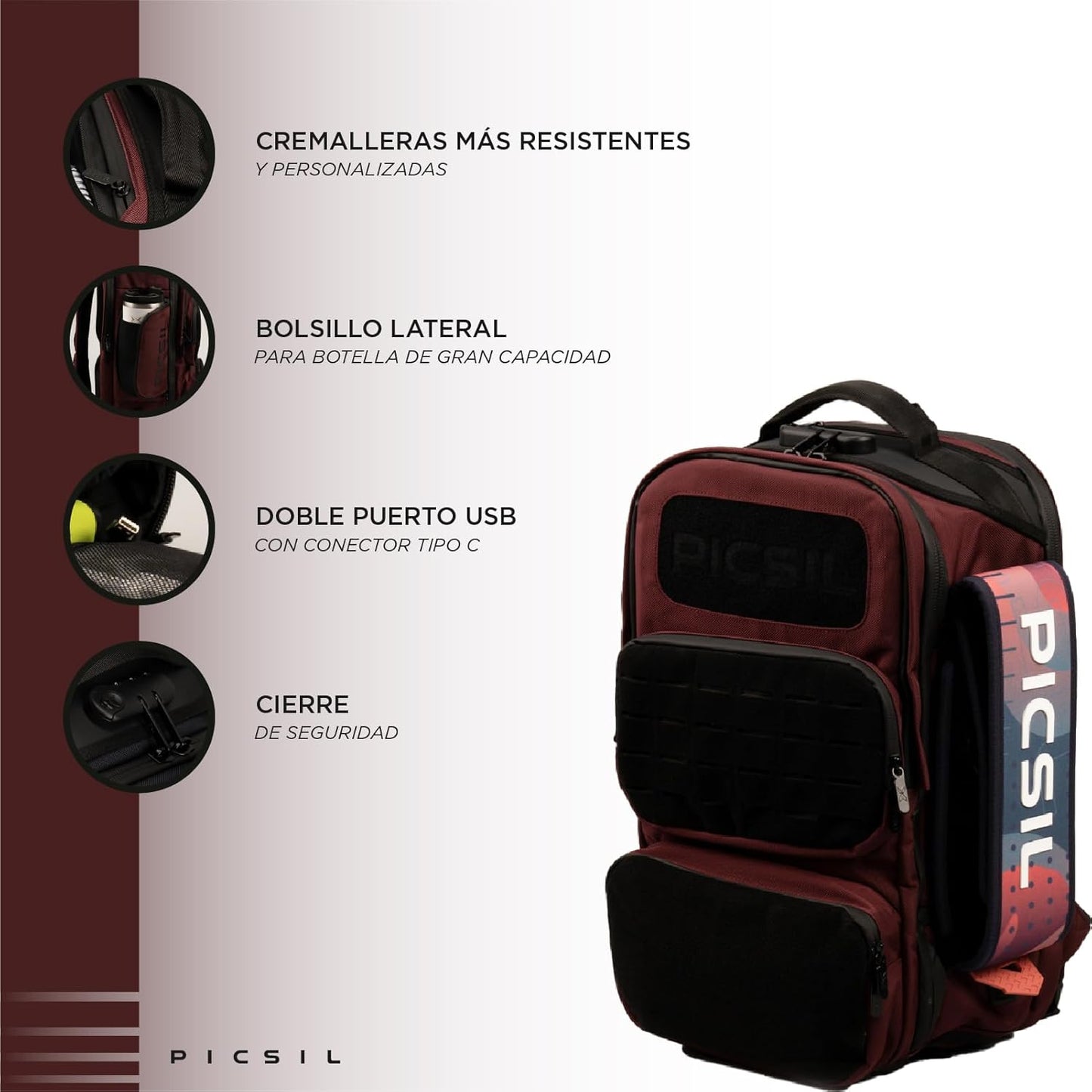 Tactical Maverick Picsil 2.0 vermelho 40 L