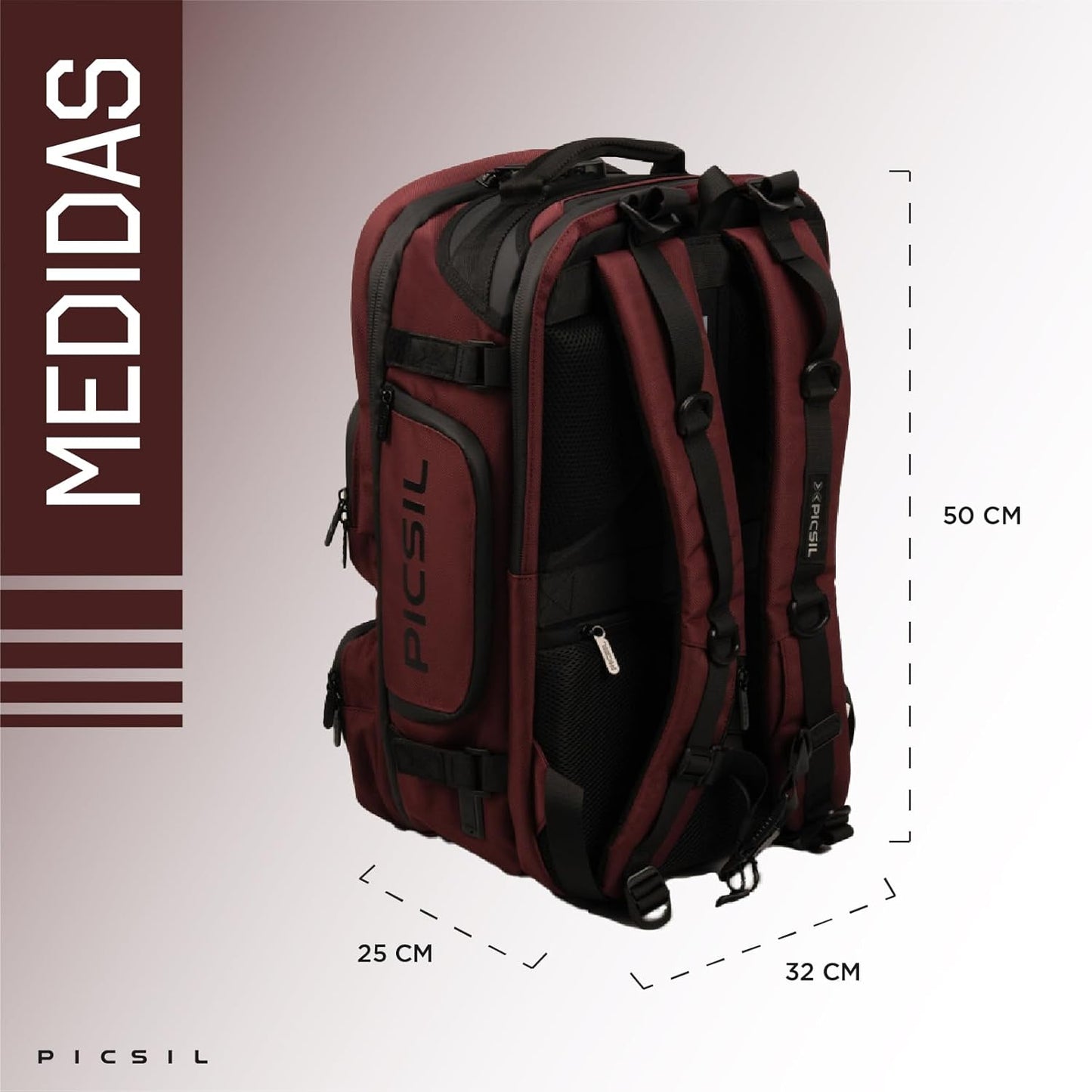 Tactical Maverick Picsil 2.0 vermelho 40 L