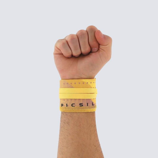 Muñequeras tela Picsil dawn