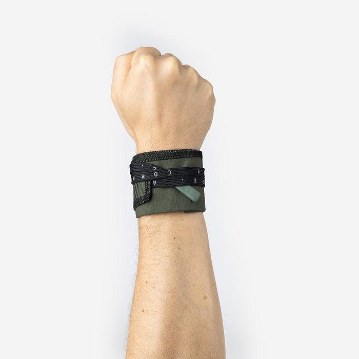 Muñequeras tela Picsil green - Unbroken Fitness Shop