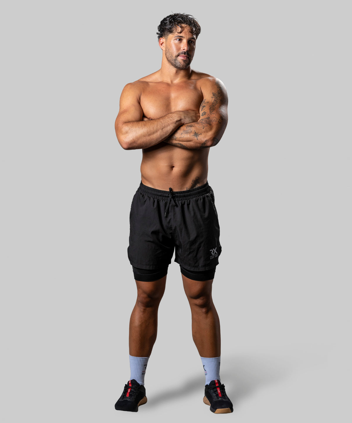 Pantalón corto malla RX negro