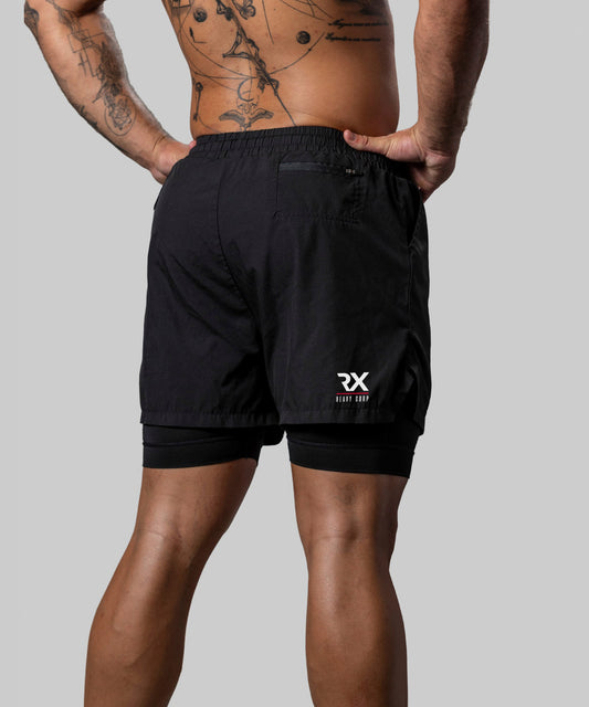 Pantalón corto malla RX negro