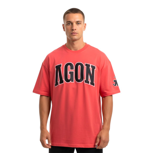 Muscle Giants oversize washed red