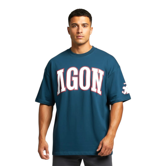 Muscle Giants oversize washed blue