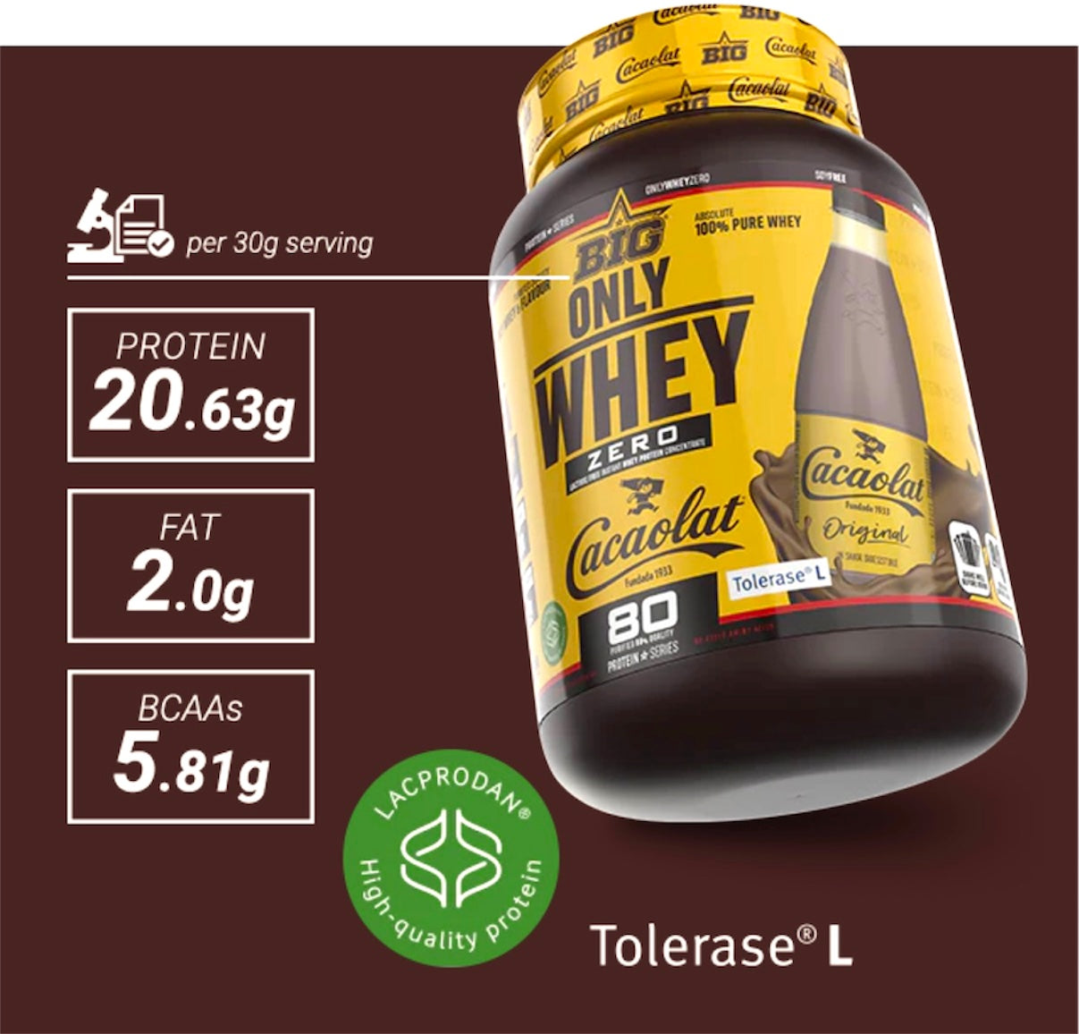 BIG WHEY Zero 1 KG | Cacaolat®