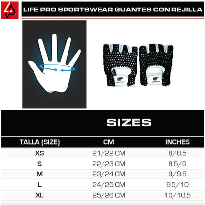 Guantes rejilla