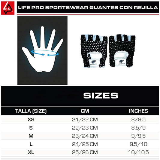 Guantes rejilla